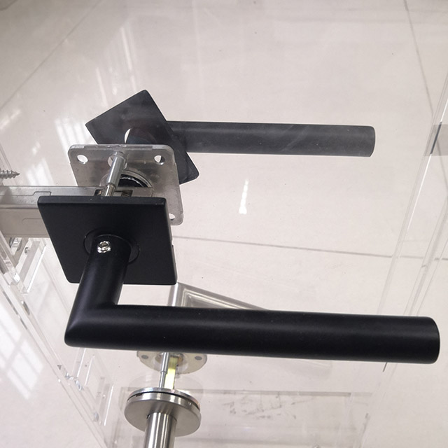 China Supplier new style black lever on thin square rose Buy Door