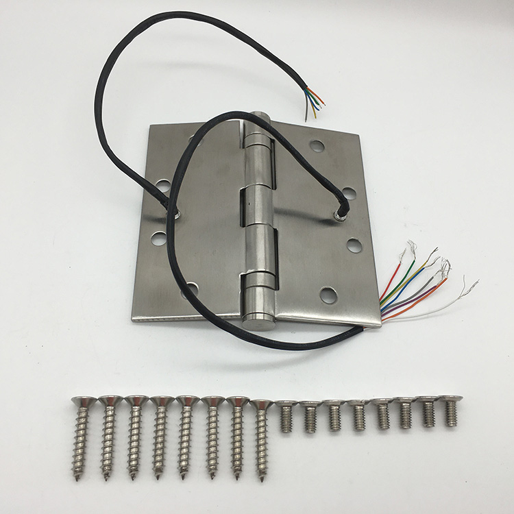  Stainless Steel Concealed 8 Wire Power Transfer Electric Hinges