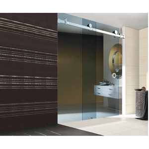 Newest made bathroom door hardware frameless SUS304 sliding shower glass roller fitting