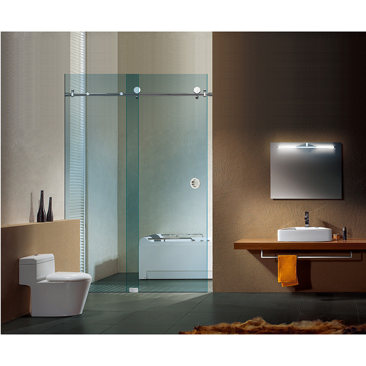 Chinese glass door hardware accessories seller tempered glass bathroom sliding shower door fitting