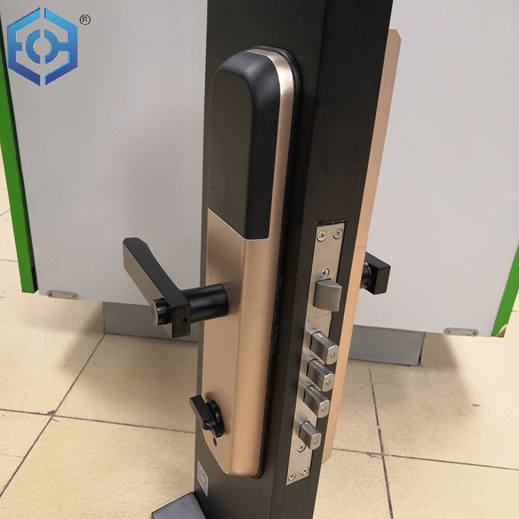 Zinc Alloy Door Handle Biometric Fingerprint Digital Cylinder Smart