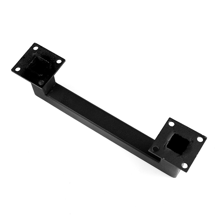 Fancy Cast Iron Square Brushed Black Door Hardware Modern Pull Handle