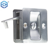Factory Direct Sale Brass Or Stainless Steel Round Cavity Double Turn Privacy Slide Pocket Door Lock