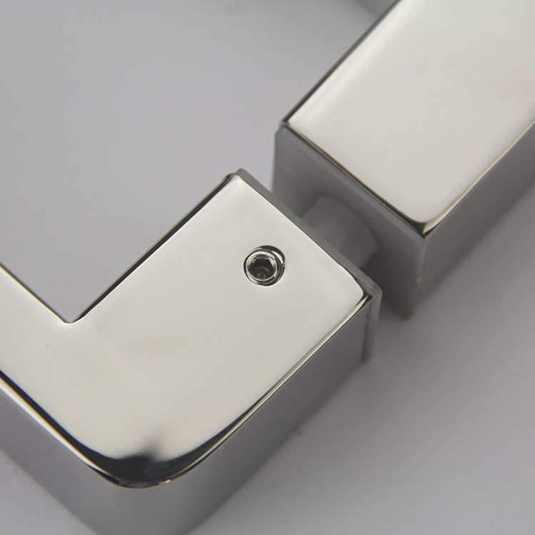 U Style Stainless Steel Bathroom Shower Pull Door Handle Brass Modern for Glass Door