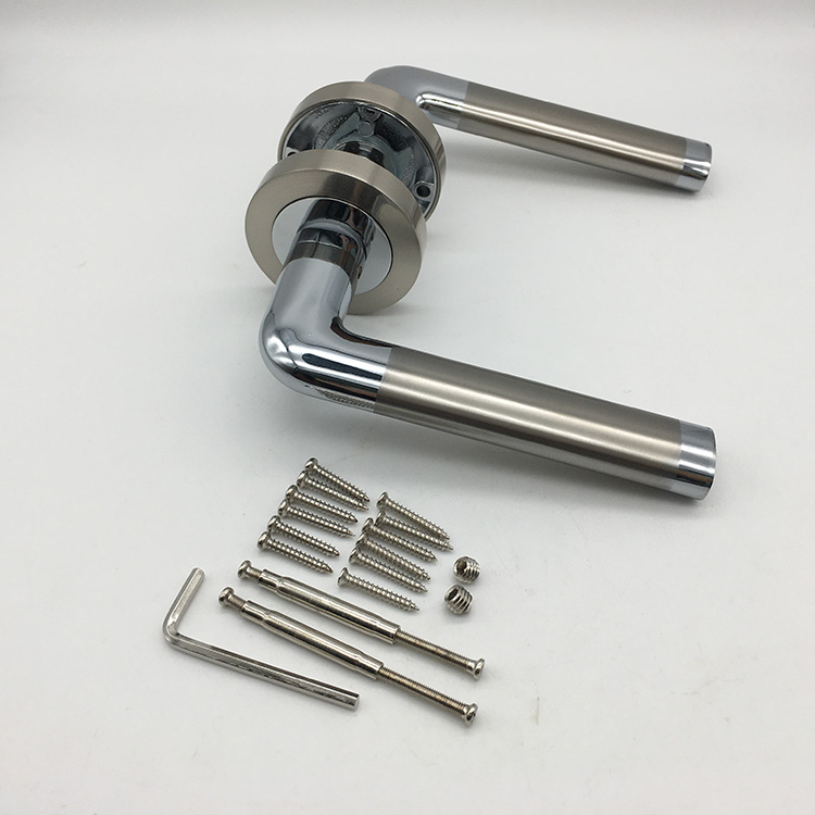 German or Italy Style Silver Zinc Alloy Unique Bathroom Internal Door