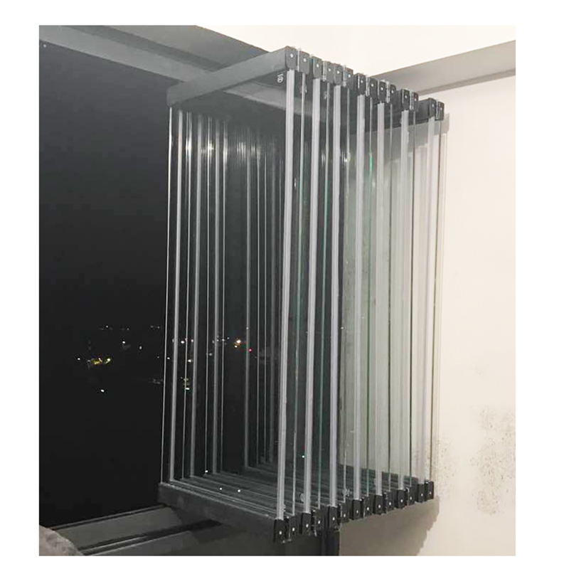 Hanging Aluminium Glass Folding Roller Door for Balcony Windows