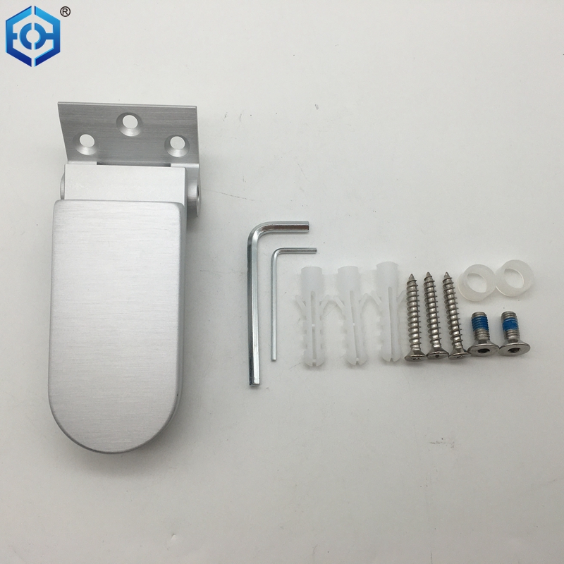 Silver Self Closing Aluminum Hinge Round Design for Single Swing Door