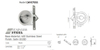 Chrome Square Combination Sliding Door Lock with Finger Hole (OSL81)