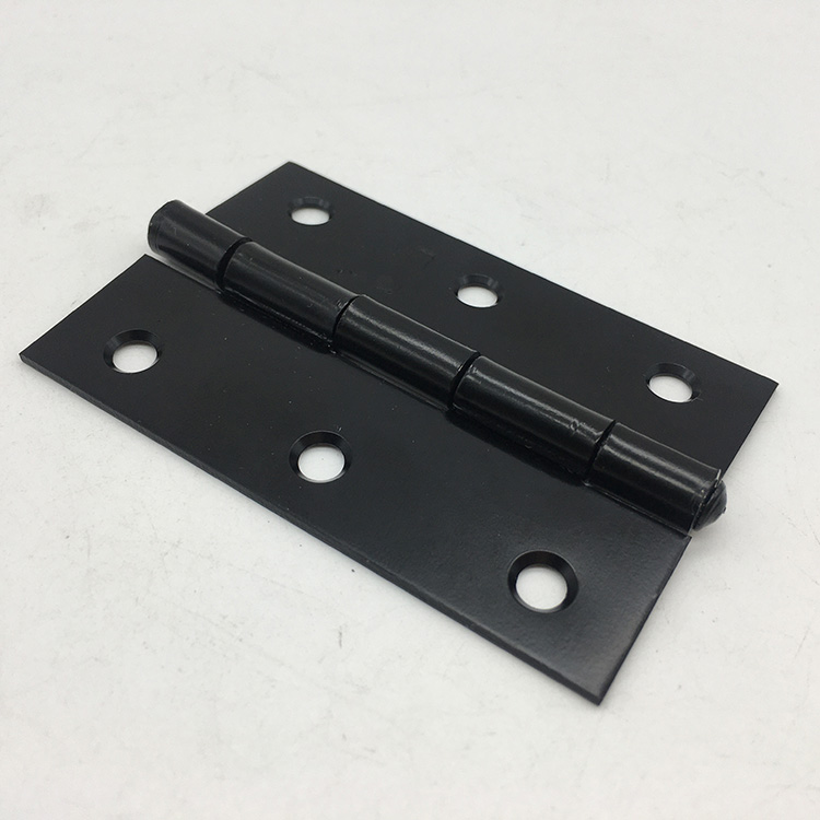 Matte Black Square Corner Door Hinges Steel Hinge for United Stated