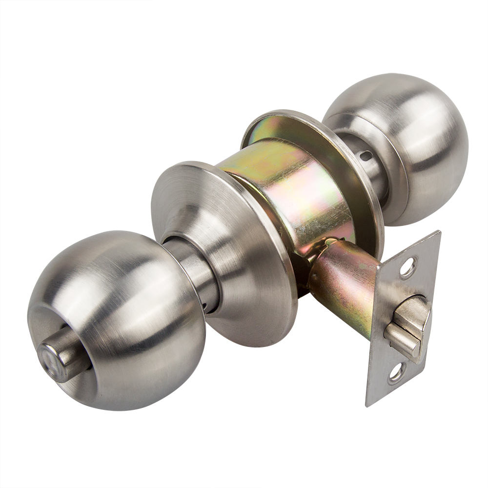 Stainless Steel Push Keyed Bedroom Door Knob Lock Set with Key Buy