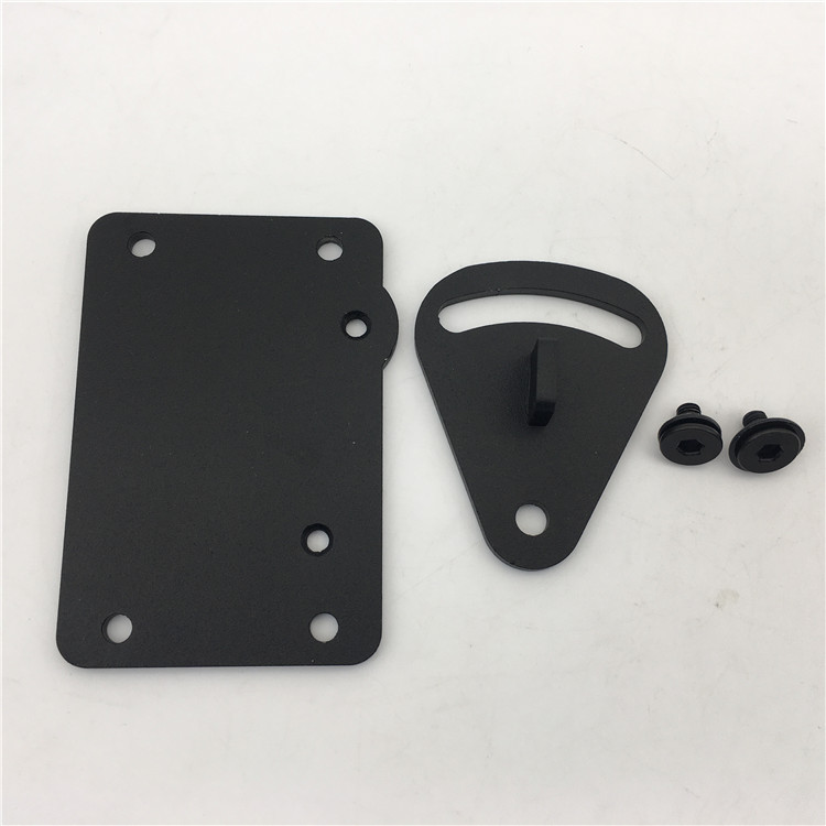 Black Barn Door Lock with Sliding Door Handle Large Size Privacy Latch Lock for Sliding Door