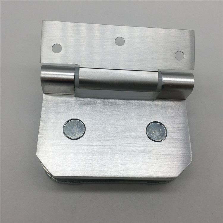 Silver Small Size Aluminum Door Hinge For Showroom Glass To Wall Glass