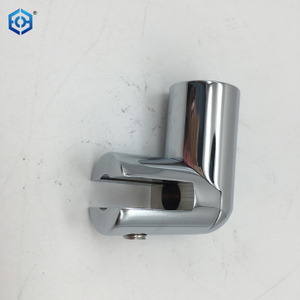 Brass 90° Glass Connector Clamp for Shower Room Pipe Φ19 Or Φ25mm