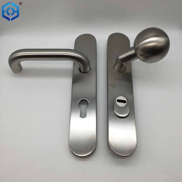 Stainless Steel Door Handle And Knob with Plate Silver Buy oil rubbed bronze door handles