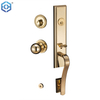 SG Solid Zinc Alloy Single Cylinder Sectional Safety Security Front Entrance Door Lock And Handles Set with Classic Interior Knob 