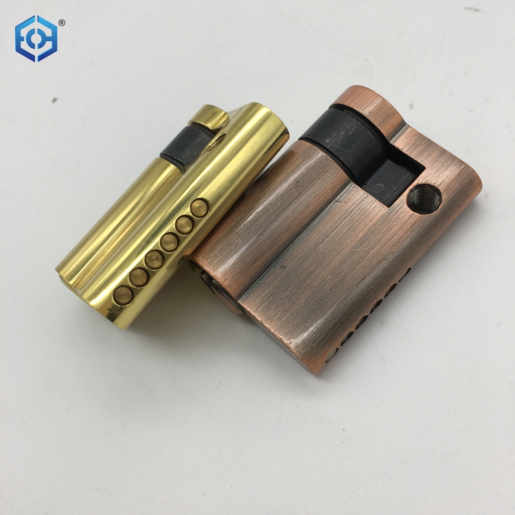 45mm Golden Or AC Brass Euro Profile Single Side Door Lock Cylinder