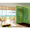 Everstrong office glass partition hardware fittings double stainless steel sliding door roller system