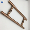 Rose Gold Or Copper Stainless Steel Hollow Pull Bar Handles for Aluminum Frame Door