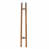 Copper Double Side Bar To Bar H Shape Stainless Steel Pull Door Handle Fit for Glass Door Wooden Door