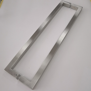 SSS silver square tube wholesale commercial stainless steel glass door pull handle