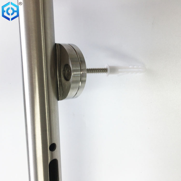 Soft Closing Round Track Brushed Stain Stainless Steel Glass Sliding