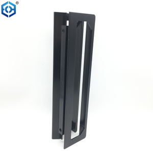 Black Aluminum Pocket Door Hardware Sliding Door Handles