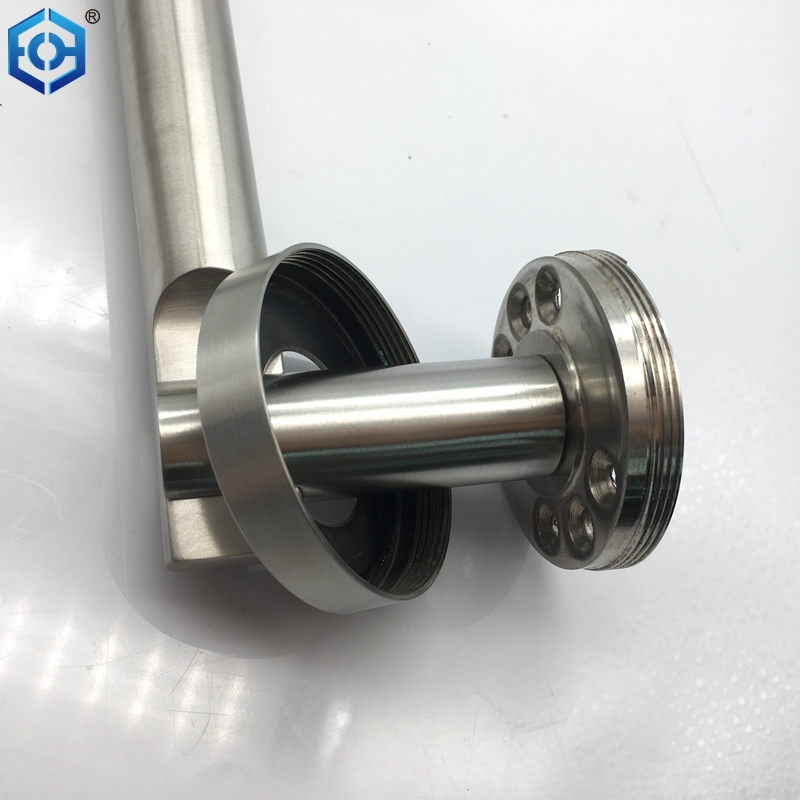 Satin Nickel Finish Heavy Duty Stainless Steel Solid Lever Handle On Rose