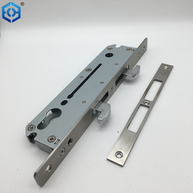 Keyed Black Sliding Patio Door Lock with Double Hook for Aluminum Frame