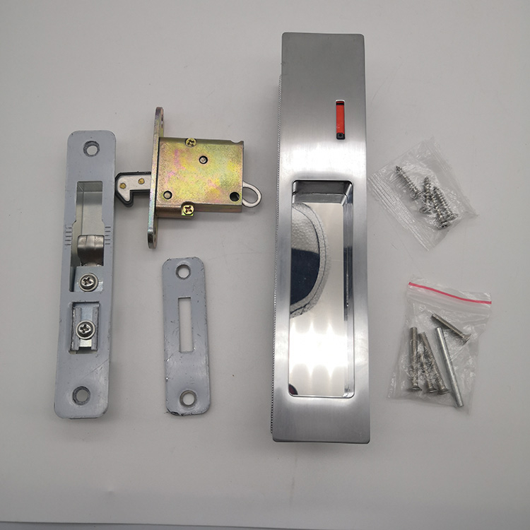 ECH Hardware Indicator Sliding Door Lock Zinc Alloy Sliding Door Lock Wooden Sliding Door Lock