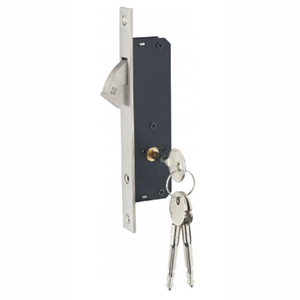 Stainless Steel Hook Cabinet Sliding Door Lock with Key