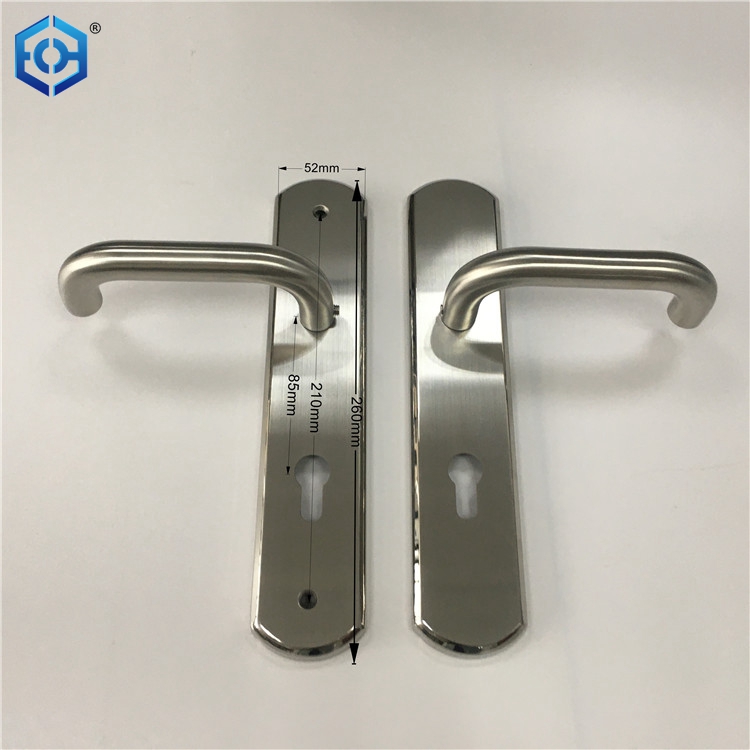 Stainless Steel Tubular Lever Door Pull Handle Door Hardware