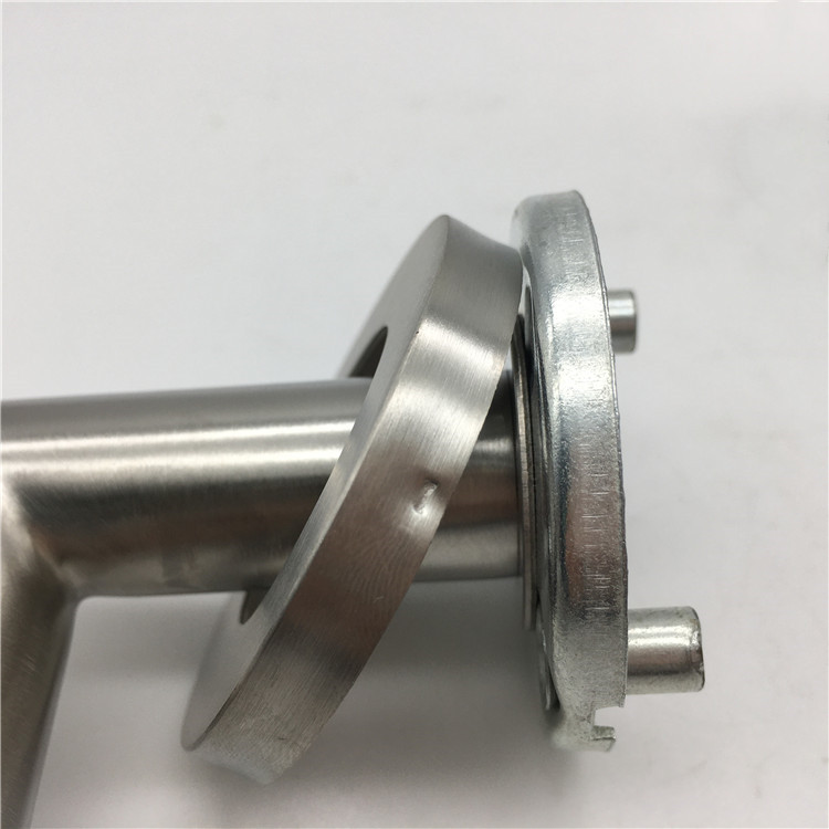 Fire Rated Lever on Rose Round Bar Return To Door Handle Pair Satin Stainless Steel 