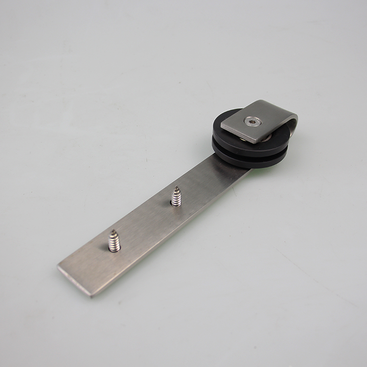 Satin Nickel Stainless Steel Mini Sliding Barn Door Hardware for Cabinets