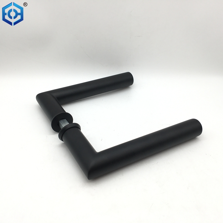 Beautiful Black Space Stainless Steel Door Handle for Interior Door