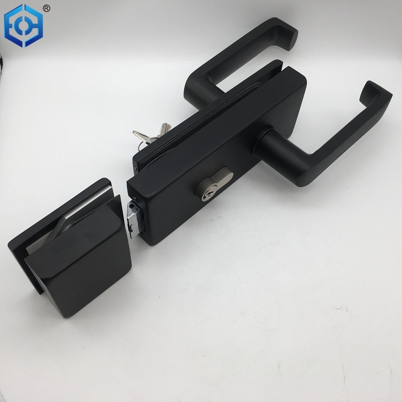 Double Side Glass Door Aluminum Or Stainless Steel 304 Door Lock with Lever Buy sliding glass