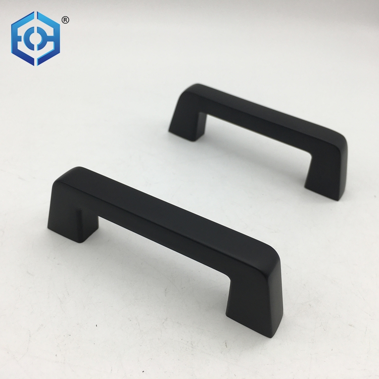 Drawer Matt Black Aluminium for Kitchen Cabinets Door Pull Handle