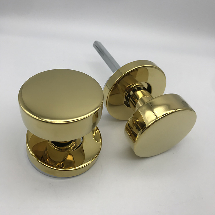 Golden PVD Stainless Steel Hollow Door Knob for Wooden Door 