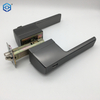 Gun Black Modern Design Chrome Polished Zinc Alloy Door Lever Handle For Bedroom
