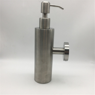 Square/Round Shape Matt Black Wall Mounted And Table Holding SS304 Stainless Steel Hand Liquid Soap Dispensers