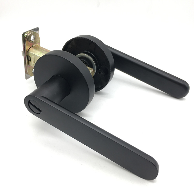 Zinc Alloy Heavy Duty Tubular Lever Door Handle Entry Privacy Bathroom Bedroom Door Lock