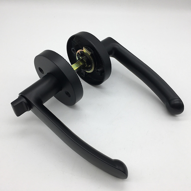 Matte Black Zinc Alloy BK Bathroom Washroom Lever Door Lock Buy 5