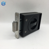 Black Zinc Alloy Sliding Door Lock for Slim Glass Door Frame