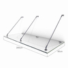Stainless Steel 316 Glass Canopy Awning Support System Mounting Kit