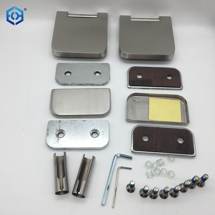 Germany Style SSS Solid Stainless Steel Frameless Wall To Glass Door