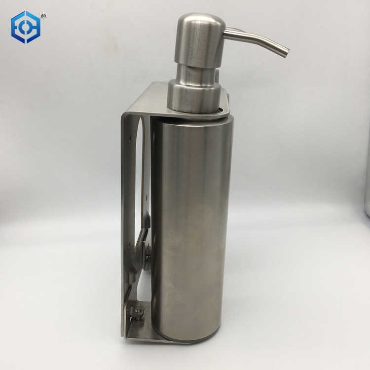 Stainless Steel Wall Mounted Double Pump Soap Dispenser for Bathroom