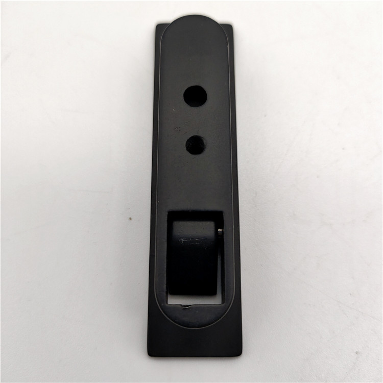 Black Zinc Alloy Furniture Concealed Wardrobe Drawer Flush Pull