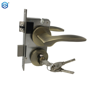  Grey Finish Lock Door Handle Zinc Alloy Door Locks Handle Lockset