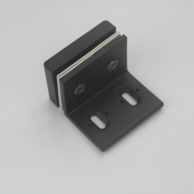 Black Stainless Steel Glass Hinge for Glass Door in Satin & Polish Finished