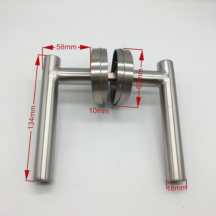 Privacy Bathroom Lever Lock Set for Interior Door Heavy Duty Door Lock Handle Satin Nickel Bed Or Bath Room