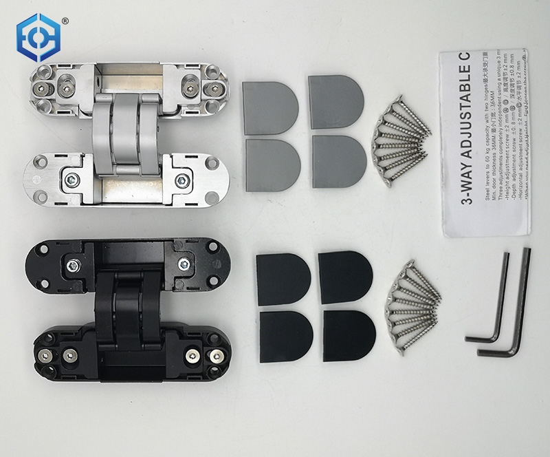 3D Adjustable Black Concealed Hinge for Interior Door Buy Concealed